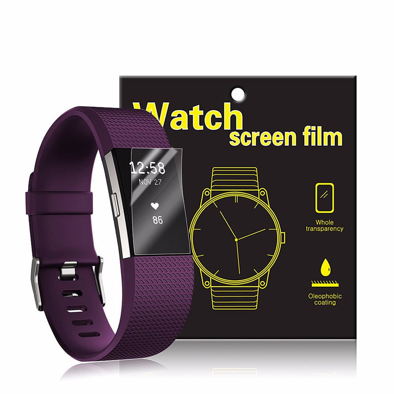 3Pcs Anti Scratch Frosted Screen Protector Film Shield Guard For Fitbit Charge 2