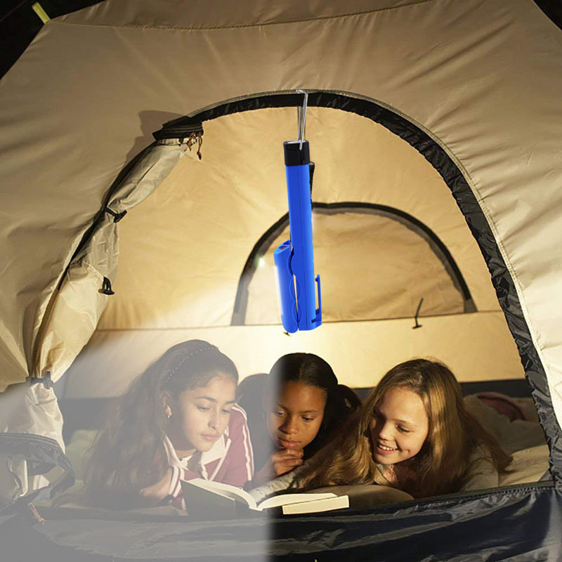 LED+COB 300LM 4 Modes Foldable Magnetic Tail USB Rechargeable Flashlight Work Lamp Light Mini Torch