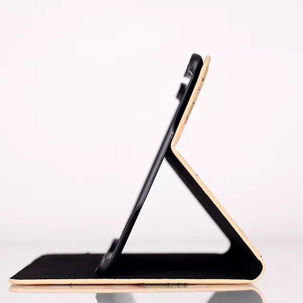 Map Design Folio PU Leather Case Cover For Samsung Tab S T800