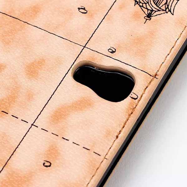Map Design Folio PU Leather Case Cover For Samsung Tab S T800