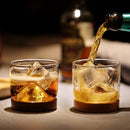 New Whiskey Glass Small Glass Japanese Style Mountain Wooden Bottom Wine Gl R7H9