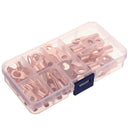 60Pcs SC Bare Terminals lug Tinned Copper Tube Lug Ring Seal Battery Wire Connector Bare Cable Crimped/Soldered Terminal Kit
