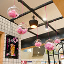 1Pc Wedding Christmas Tress Hanging Decorations Ball Transparent Open PlastiZ6D7