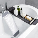Multipurpose Plastic Adjustable Bathtub Tray Shower Wine Glass Book Holder  S7G3