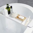 Multipurpose Plastic Adjustable Bathtub Tray Shower Wine Glass Book Holder  S7G3