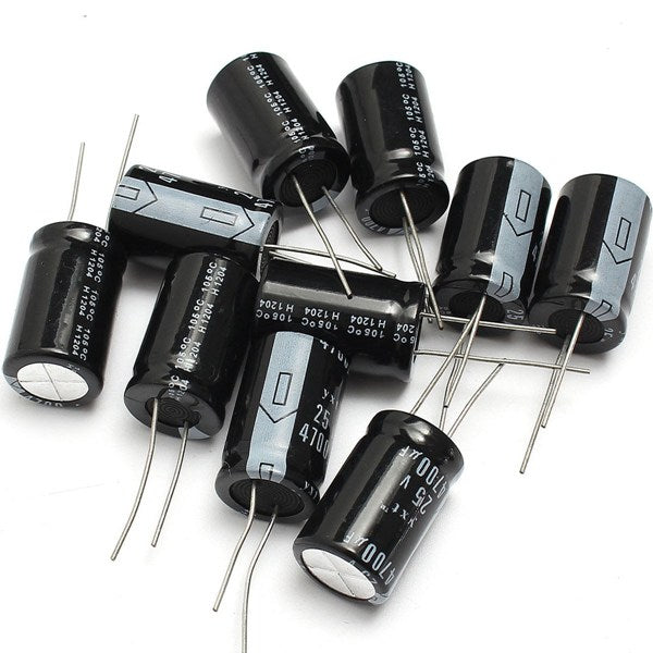 10Pcs 4700uF 25V 105C Electrolytic Capacitor 16x25mm