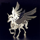 Steel Warcraft 3D Puzzle DIY Assembly Unicorn Toys DIY Stainless Steel Model Building Decor 6*4.4*6.2cm