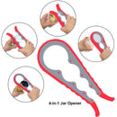 Bottle Can And Jar Grip Opener, Multi Kitchen Tools Set And 4-In-1Jar Grip