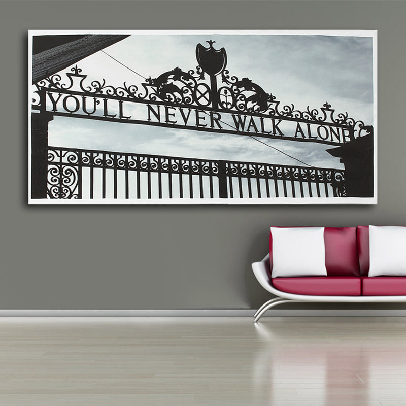 AU Print Wall Decor Black White Door Paintings Art Canvas Pictures Room Poster