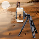 2 in 1 Desktop Three-way Tripod for Sport Live Camera Camcorder With Phone Clip Holder