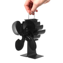 4 Blade Fireplace Heated Power Stove Fan Thermal Fire Heater Household Eco Fan Efficient Heat Distribution
