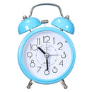 Classic Silent Double Bell Alarm Clock Concise Quartz Movement Bedside Night Light Home Decor