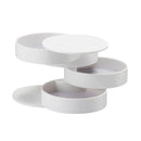 4 Layers 360 Rotation Jewelry Box Nordic Desktop Household Multi-layer Jewelry Earring Storage Box Dustproof