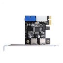 Usb 3.0 Pci-E Expansion Card Adapter External 2 Port Usb3.0 Hub Internal 19