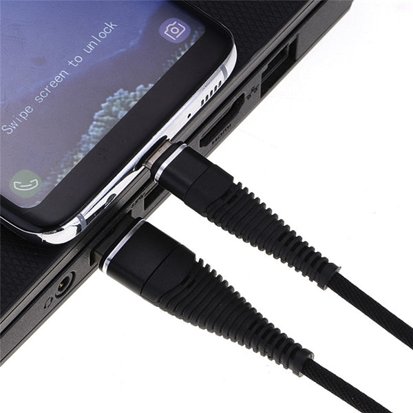 Bakeey Hi-Tensile Micro USB Cable Braided Charging Data Cable 1M For Xiaomi Redmi 5 Plus Note 4X 5