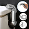 Toilet Cleaning Spray Nozzle With A Hose And Toilet Flushing Head Socket Partner