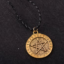 Simple Five-pointed Star Pendant Nordic Ornaments Creative Men's Necklace