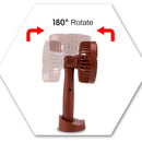 Mini Portable Hanging Usb Charging Fan Rotating Handheld Desktop Cooling FanC9F5