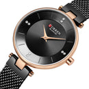 CURREN 9031 Ultra Thin Dial Case Elegant Design Women Watch Full Steel Quartz Watch