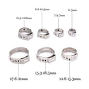 70Pcs/Set Single Ear Crimping Hose Clamp Single Ear Hose Clamps Hose Fuel C W3M4
