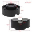 2 Pack Black Rubber Slotted Floor Jack Pad Frame Rail Adapter For Pinch Wel