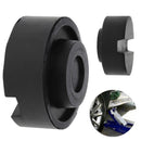 2 Pack Black Rubber Slotted Floor Jack Pad Frame Rail Adapter For Pinch Wel