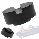 2 Pack Black Rubber Slotted Floor Jack Pad Frame Rail Adapter For Pinch Wel
