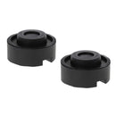 2 Pack Black Rubber Slotted Floor Jack Pad Frame Rail Adapter For Pinch Wel