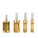 Drillpro 4pcs 6/10/13/16mm Round Shank Titanium Coated Tenon Plug Cutters Wood Plug Hole Cutter for Woodworking