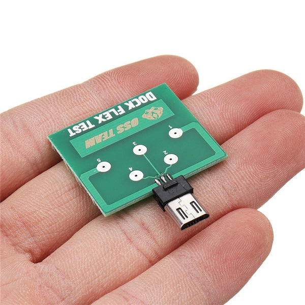 Micro USB 5-Pin PCB Test Board Module For Android Battery Dock Flex Test Power Charging