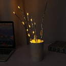 Battery Operated Simulation Silver Tree Branches Warm White LED String Light for Nordic Bedroom Layout Decor