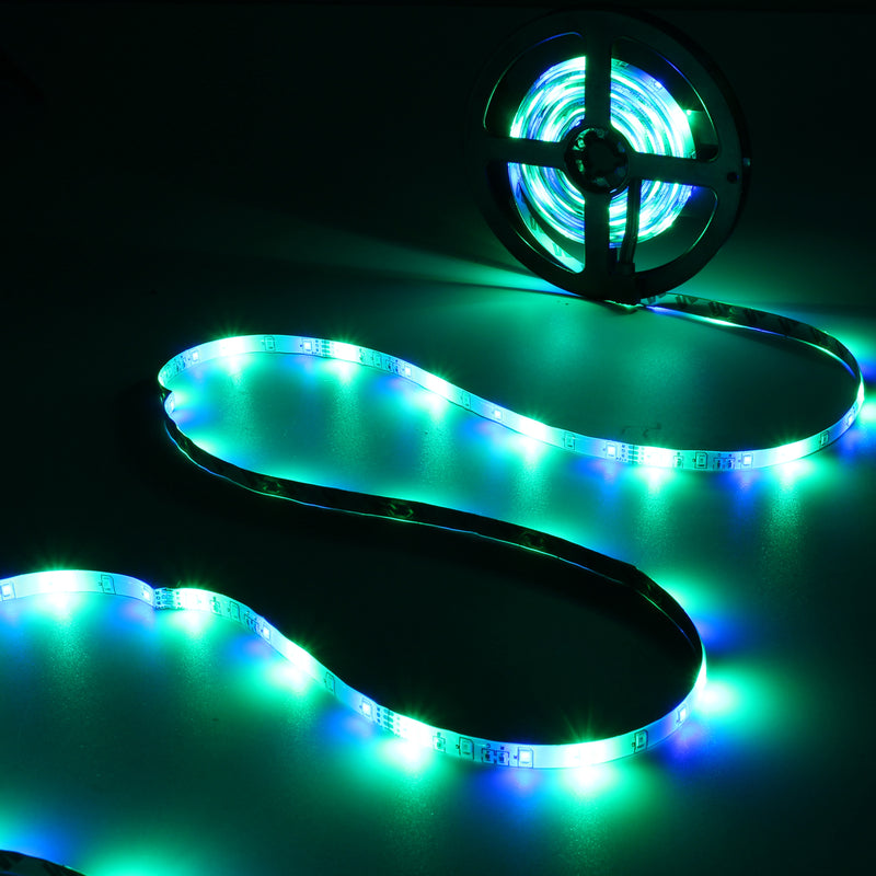 10M 600 LED SMD3528 RGB Color Changing LED Flexible Strip Light Kit + IR Controller + Adapter DC12V