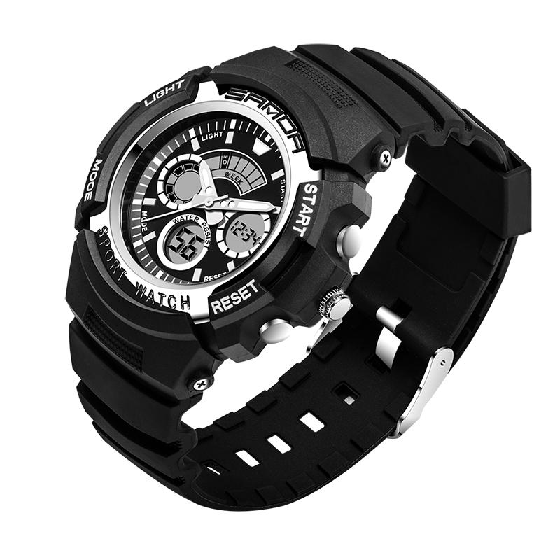 SANDA 138 Fashion Children Digital Watch Swimming Dual Display Kids Sport Watch