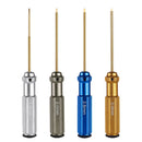 4 Set Of Hexagonal Screwdrivers Made Of Titanium Nitride With Coloured Hand