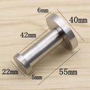 10 Pcs Stainless Steel Smooth Cylindrical Wall Hanger Wall Hook Heavy Duty