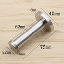 10 Pcs Stainless Steel Smooth Cylindrical Wall Hanger Wall Hook Heavy Duty