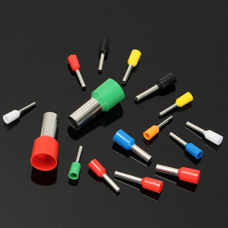 Excellway CT06 2120Pcs Wire Copper Crimp Insulated Cord Pin End Terminal 22 to 5 AWG