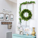 Leaf / Flower Wreath, 17.7 Inch Eucalyptus Wreath Round Wreath Front Door G