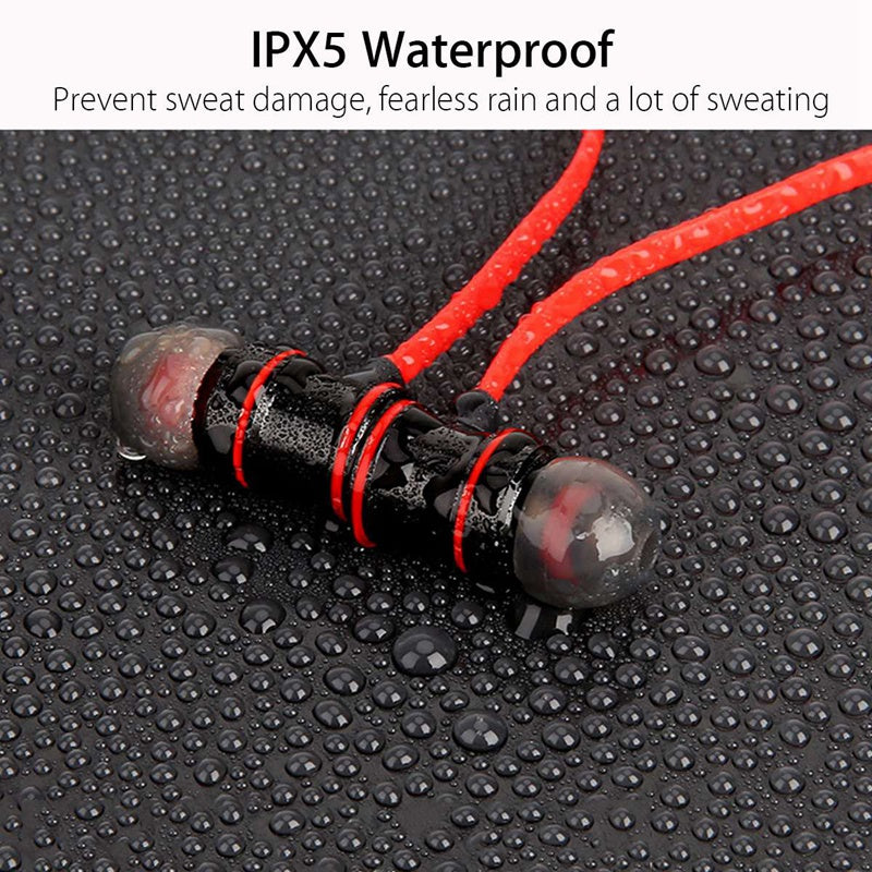 Magnetic Wireless Bluetooth 5.0 Earphone Sports Neck Hanging Stereo EarpieceH2L5
