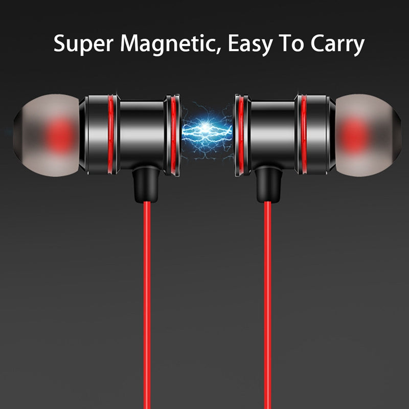 Magnetic Wireless Bluetooth 5.0 Earphone Sports Neck Hanging Stereo EarpieceH2L5