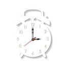 Alarm Clock Mute Shape Wooden Cartoon Wall Clocks Decoration Birtay PresenD4R9