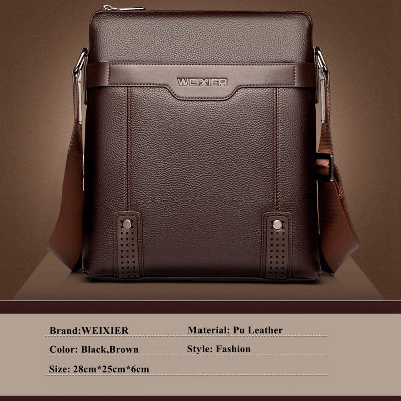 Weixier Men Messenger Bags Pu Leather Shoulder Crossbody Bag Men Handbag Ma S7I9