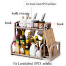 Kitchen Shelf Seasoning Cans Shelf Kitchen Spice Rack Condiment Bottles PeppU6H3