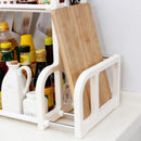 Kitchen Shelf Seasoning Cans Shelf Kitchen Spice Rack Condiment Bottles PeppU6H3