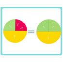 Preschool Circular Mathematics Fraction Board Division Teaching Aids Educat K5C1