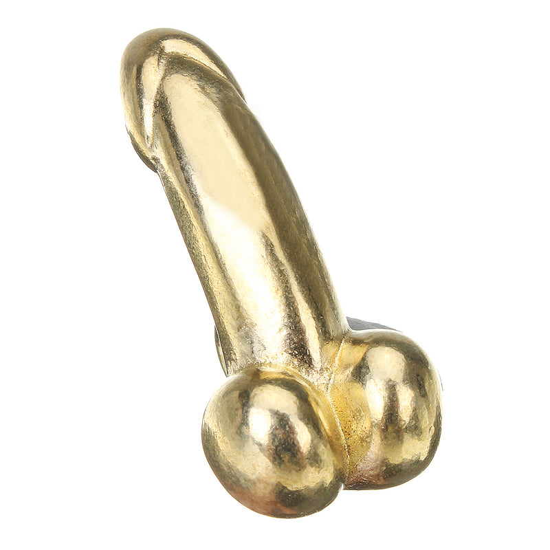 Miniature Brass Reproductive Organs Shaped Keychain Keyring Key Chain Pendant Funny Prank Gift