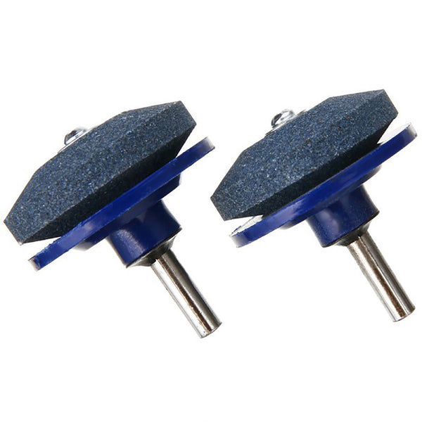 2Pcs Grinding Drill Sharpener Lawnmower Faster Rotary Drill Blade Sharpener