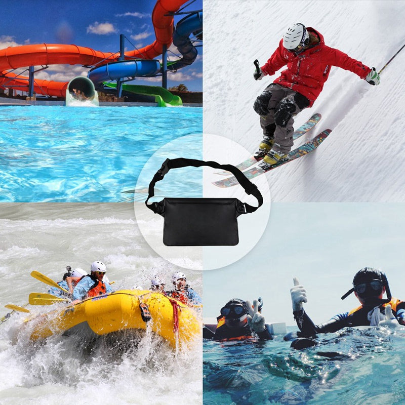Outdoor Waterproof Pockets Drifting Diving Swimming Bag Adjustable Belt WateQ5E3