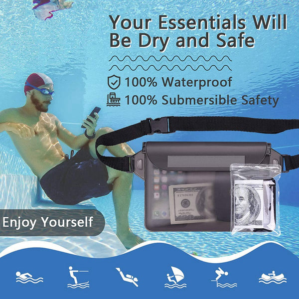 Outdoor Waterproof Pockets Drifting Diving Swimming Bag Adjustable Belt WateQ5E3