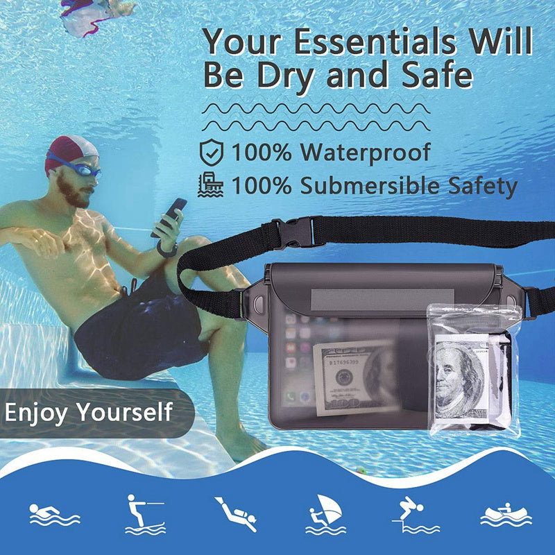 Outdoor Waterproof Pockets Drifting Diving Swimming Bag Adjustable Belt WateQ5E3